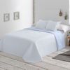 Colcha Lisa Reversible Azul Cama 90 Cm - 180x270 Cm