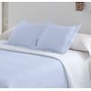 Colcha Lisa Reversible Azul Cama 90 Cm - 180x270 Cm