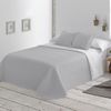 Colcha Lisa Reversible Gris Cama 135 Cm - 235x270 Cm