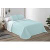 Colcha Lisa Reversible Verde Agua Cama 105 Cm - 200x270 Cm