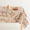 Mantel Lino Antimanchas Estampado Darissa Blush 140x140 Cm