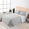 Colcha Lisa Reversible Bordada Gris Cama 105 Cm - 200x270 Cm