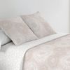 Colcha Estampada Reversible Cosida Martina Beige Cama 105 Cm - 200x270 Cm