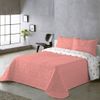 Colcha Estampada Reversible Valeria Coral Cama 90 Cm - 180x270 Cm