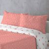 Colcha Estampada Reversible Valeria Coral Cama 90 Cm - 180x270 Cm