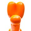 Figura Decorativa Perro Globo Kuatéh De Poliresina 41x41x13 Cm Naranja