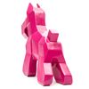 Figura Decorativa Perro Schnauzer Kuatéh De Poliresina 30x10x26 Cm Rosa