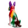 Figura Decorativa Perro Boston Terrier Kuatéh De Poliresina 52x33x72 Cm Multicolor