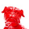 Figura Decorativa Perro Bulldog Kuatéh De Poliresina Kuatèh 30x20x34 Cm Rojo