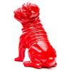 Figura Decorativa Perro Bulldog Kuatéh De Poliresina Kuatèh 30x20x34 Cm Rojo