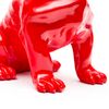 Figura Decorativa Perro Bulldog Kuatéh De Poliresina Kuatèh 30x20x34 Cm Rojo
