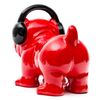 Figura Decorativa Perro Bulldog Kuatéh De Poliresina 30x16x22 Cm Rojo