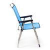 Silla De Playa Plegable Solenny Con Respaldo Alto 58x58x90 Cm Color Azul