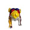 Figura Bulldog Kuatéh Gregor 61x32x38 Cm Multicolor