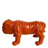 Figura Bulldog Kuatéh Troy 23x14x11 Cm Naranja