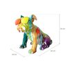 Figura Bulldog Sentado Kuatéh Bharbo 40x23x34 Cm Multicolor
