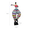 Figura Decorativa Silueta Femenina Con Brazo En La Cadera Kuatéh Georgia De Poliresina 55x34x138 Cm Multicolor