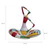 Figura Decorativa Silueta Femenina En Posición De Loto Tamaño M Kuatéh Fiona Feng Shui De Poliresina 53x26x53 Cm Multicolor