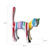 Figura Decorativa Gato Tamaño L Kuatéh Bastet De Poliresina 62x25x76 Cm Multicolor