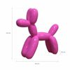 Figura Decorativa De Perro Simulando Un Globo Tamaño Xs Kuatéh De Poliresina 41x13x41 Cm Color Rosa