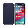 Funda Silicona Líquida Ultra Suave Iphone Xs Max Color Azul Oscura