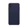 Funda Silicona Líquida Ultra Suave Iphone Xs Max Color Azul Oscura