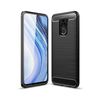 Funda Gel Tpu Tipo Carbon Negra Xiaomi Redmi Note 9