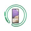 Funda Colgante Transparente Samsung Galaxy A32 5g Con Cordon Verde Agua