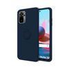 Funda Silicona Líquida Ultra Suave Con Anillo Xiaomi Redmi Note 10 / 10s Color Azul