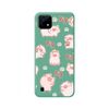 Funda Silicona Líquida Verde Realme C21 Diseño Cerdos