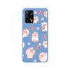 Funda Silicona Líquida Azul Oppo A74 4g Diseño Cerdos