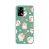 Funda Silicona Líquida Verde Oppo A74 4g Diseño Cerdos