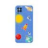 Funda Silicona Líquida Azul Samsung Galaxy A22 4g / M22 Diseño Espacio