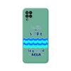 Funda Silicona Líquida Verde Samsung Galaxy A22 4g / M22 Diseño Agua