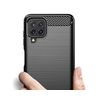 Funda Gel Tpu Tipo Carbon Negra Samsung Galaxy A22 4g / M22