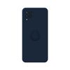 Funda Silicona Líquida Ultra Suave Con Anillo Samsung Galaxy A22 4g / M22 Color Azul