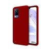 Funda Silicona Líquida Ultra Suave Vivo V21 5g Color Roja