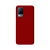 Funda Silicona Líquida Ultra Suave Vivo V21 5g Color Roja