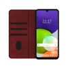 Funda Polipiel Con Tarjetero Samsung Galaxy A22 4g / M22 Color Roja