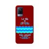 Funda Silicona Líquida Roja Vivo V21 5g Diseño Agua