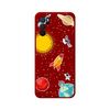 Funda Silicona Líquida Roja Oppo A16 / A16s Diseño Espacio