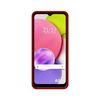 Funda Silicona Líquida Ultra Suave Samsung Galaxy A03s Color Roja
