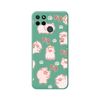 Funda Silicona Líquida Verde Realme C21y / C25y Diseño Cerdos