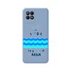 Funda Silicona Líquida Azul Realme 8i Diseño Agua