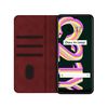 Funda Polipiel Con Tarjetero Para Realme C21y / C25y Color Roja