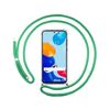 Funda Colgante Transparente Para Xiaomi Redmi Note 11 / 11s Con Cordon Verde Agua