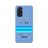 Funda Silicona Líquida Azul Para Xiaomi Redmi Note 11 / 11s Diseño Agua