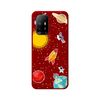 Funda Silicona Líquida Roja Para Oppo A94 5g Diseño Espacio