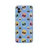 Funda Silicona Líquida Azul Para Samsung Galaxy A03 Diseño Catrina