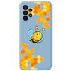 Funda Silicona Líquida Azul Para Samsung Galaxy A13 4g Diseño Abeja